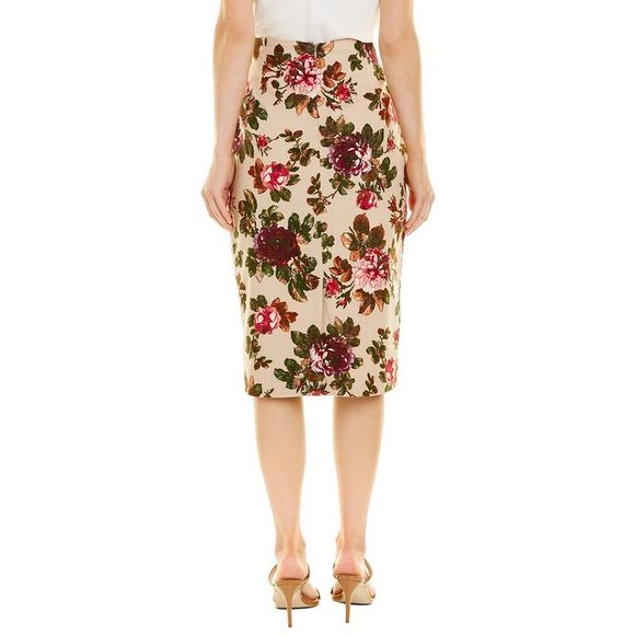 Samantha Sung Womens Chloe Wool & Silk-Blend Skirt - Picture 2 of 3